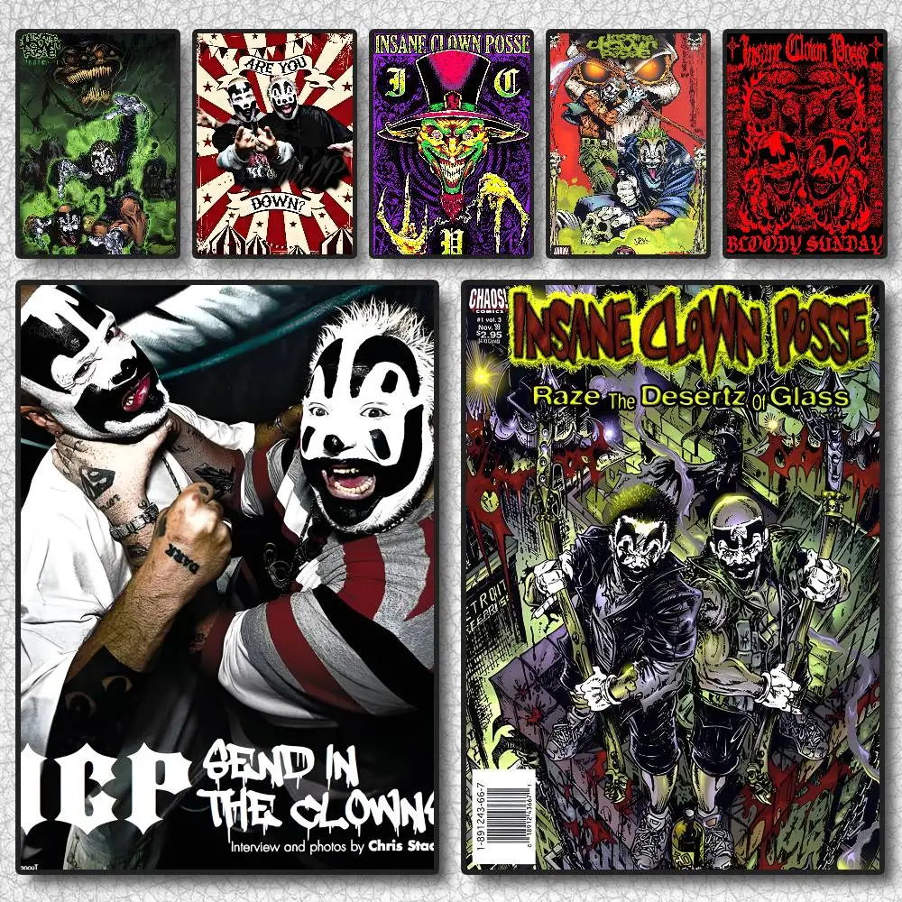 ملصق I-Insane Clown Posse عالي الدقة على الحائط اللاصق المقاوم للماء وغرفة المعيشة المنزلية وغرفة النوم والديكور الجمالي