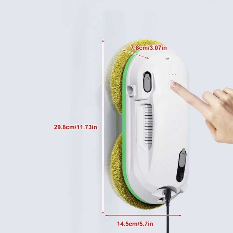 Krachtige raamreiniger met intelligente randdetectie en verschillende reinigingsroute geschikt voor raam en glas