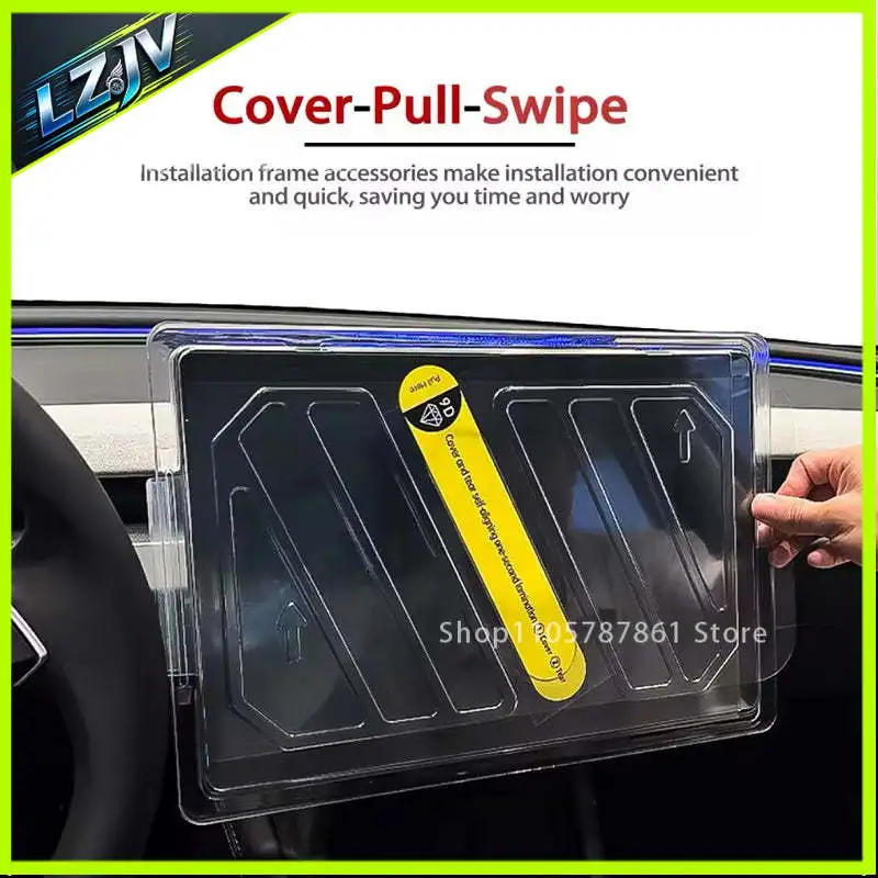 Tempered Glass Navigation Display Anti-Fingerprint Scratch-Resistant Protect Film 15.6inch For BYD Sealion 6/Seal U/Song Plus