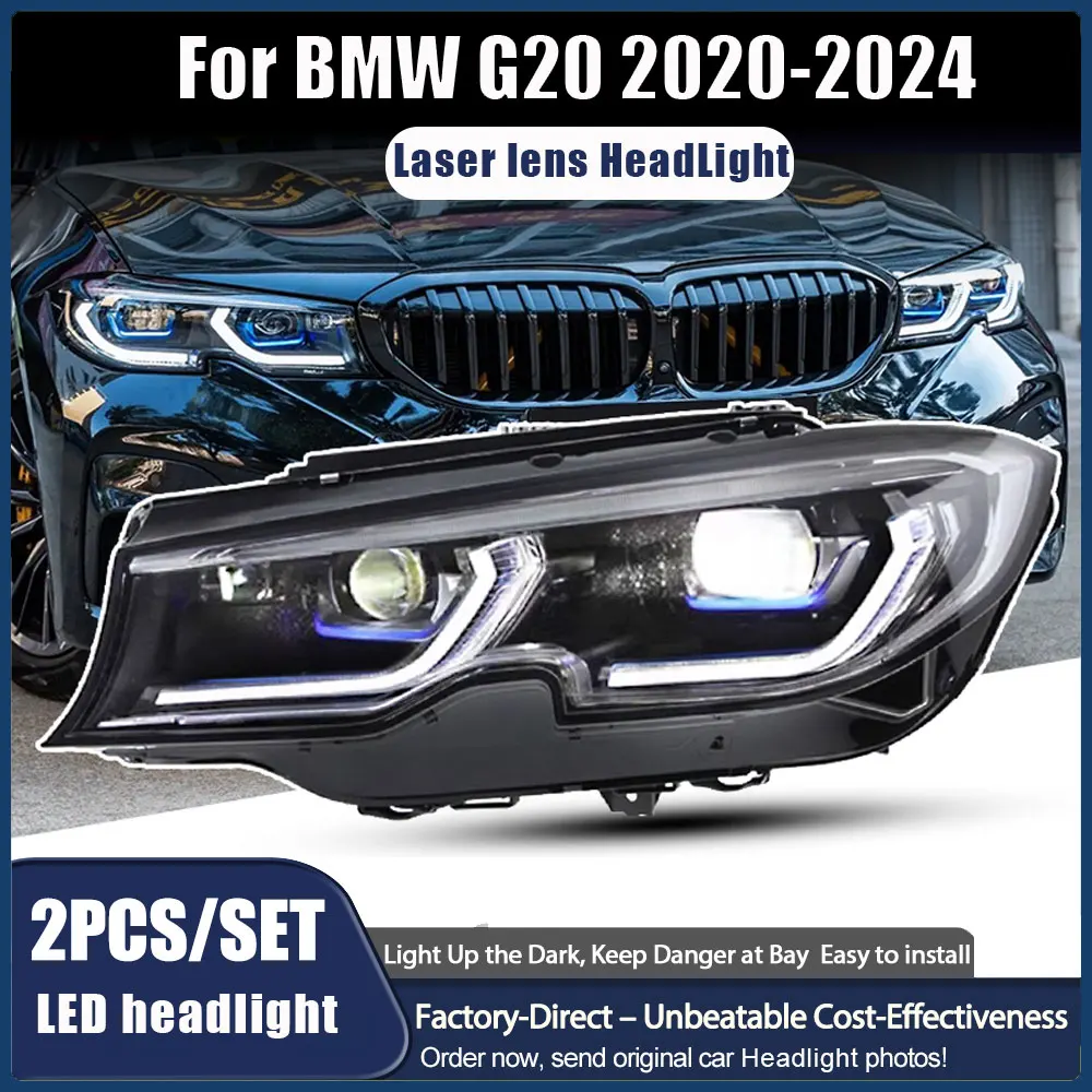 

Car LED Headlights Light Assemblies For BMW G20 G28 2019-2022 Laser Headlamps Auto Fog DRL Brake Turn Signal Lamp Plug and Play