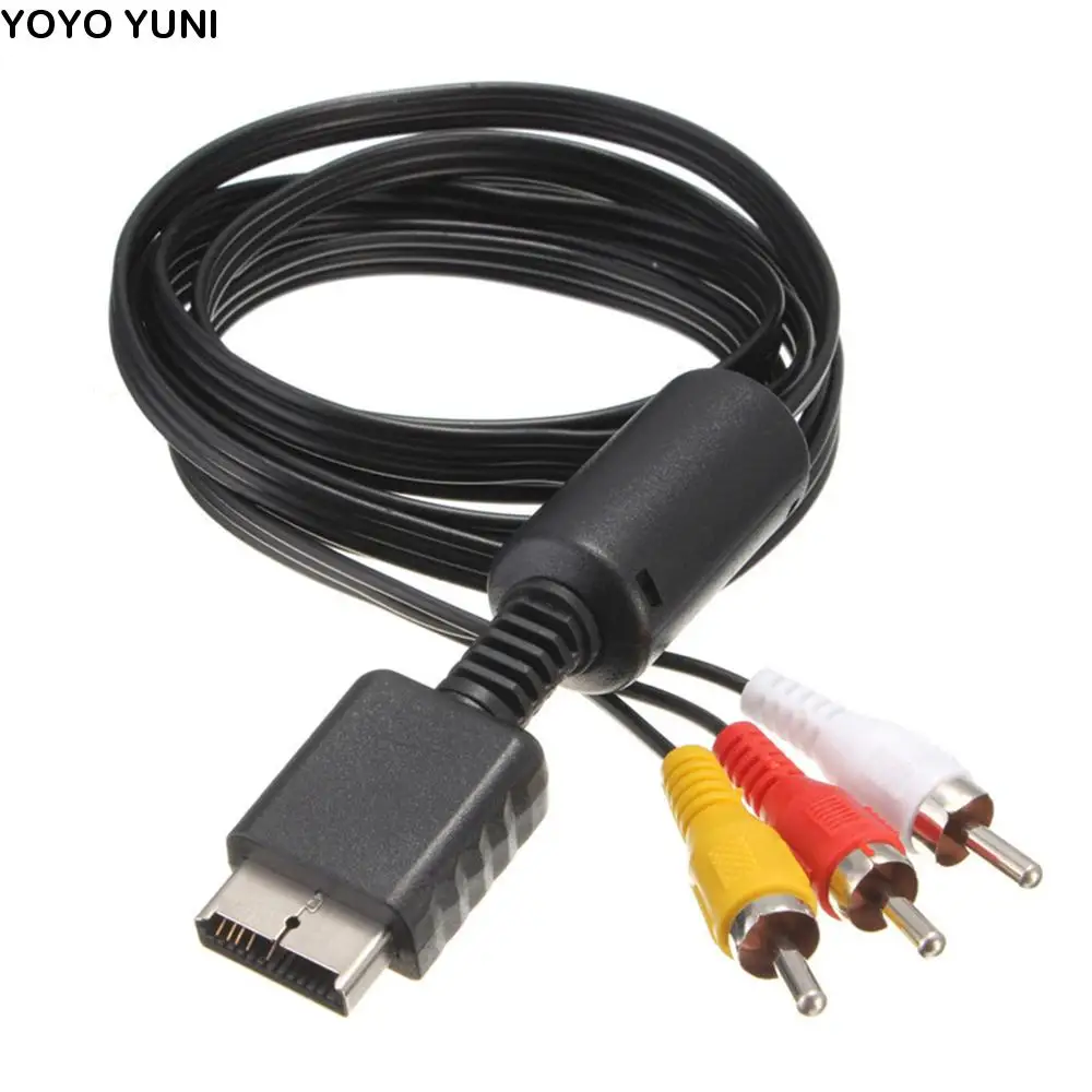 

1.8m RCA Audio Video Cord AV Cable to 3 RCA TV Lead PS3 Console Cable