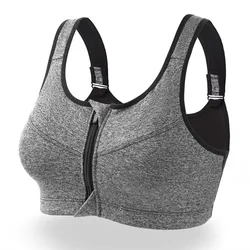 CZGUKE  S-2XL Popular Sports Top Yoga Bra Women's Shockproof Sports Shirt Sports Bra Front Zipper Women's Push Up Bra Sportswear