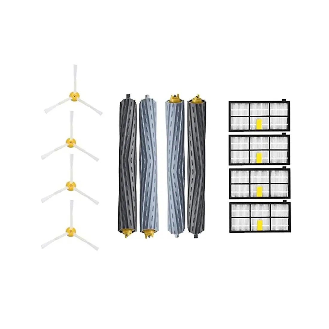 1set Hepa Filters & Brushes Kit For Irobot Roomba 800 900 Series