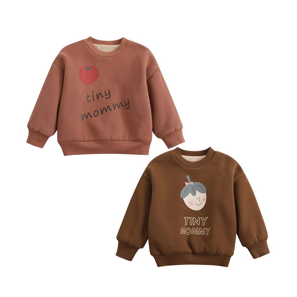 

Jenny&Dave Shangnijia children's sweater plush 2023 new thickened autumn and winter long-sleeved girls children's baby autumn co