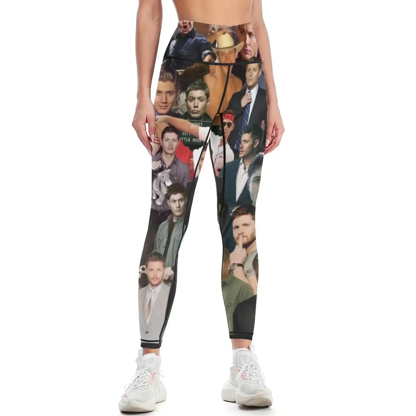 

Jensen Ackles Collage Leggings legging push up Leginsy push up Legging sexy woman sports for Womens Leggings