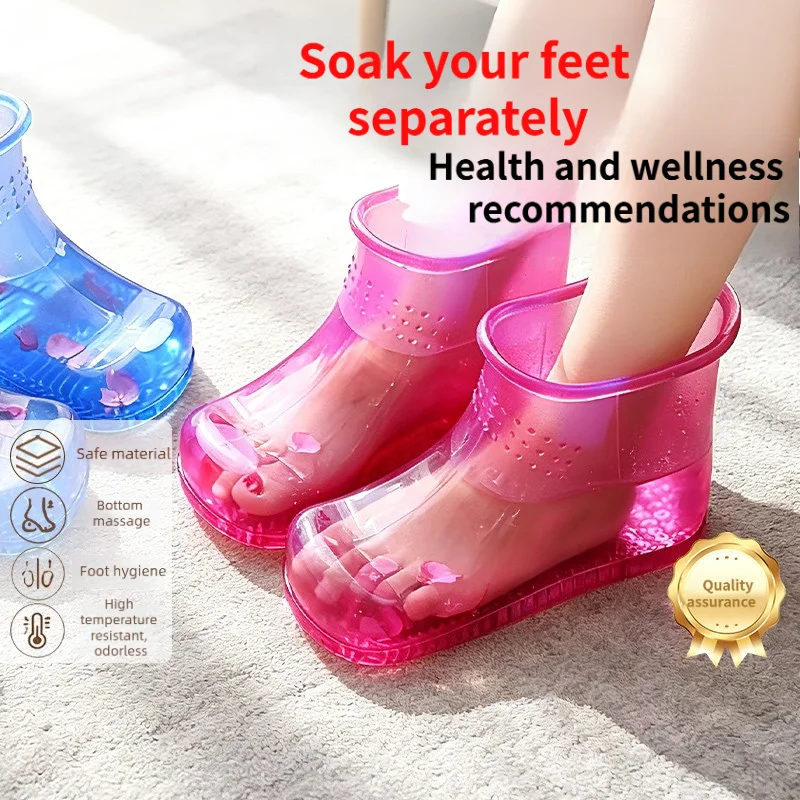 Portable Foot Bath Massager, Handheld Massage Basin for Feet, Hot Spa Shoe for Circulation Boost, Ideal for Home Use