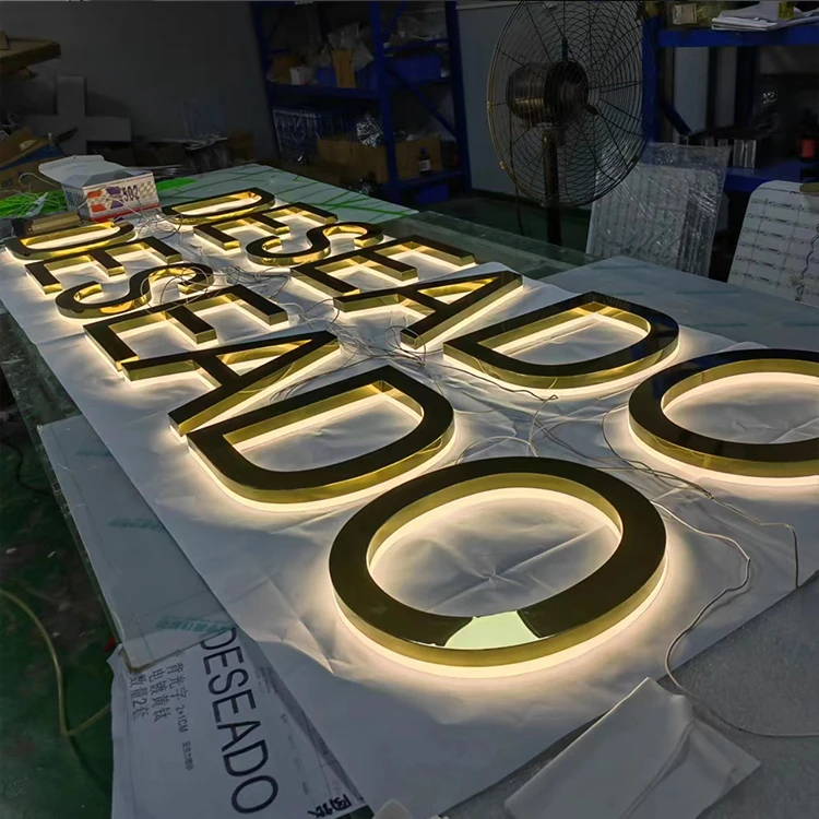 

Customized Led Channel Letters Outdoor Store Signage 3D Acrylic Backlit Sign