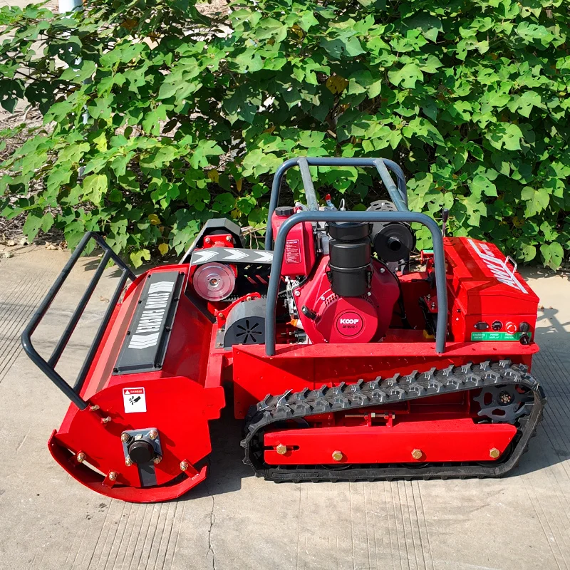 

Customized Track-type All-terrain Zero-turn Remote-controlled Lawn Mower High Efficiency and Energy Saving