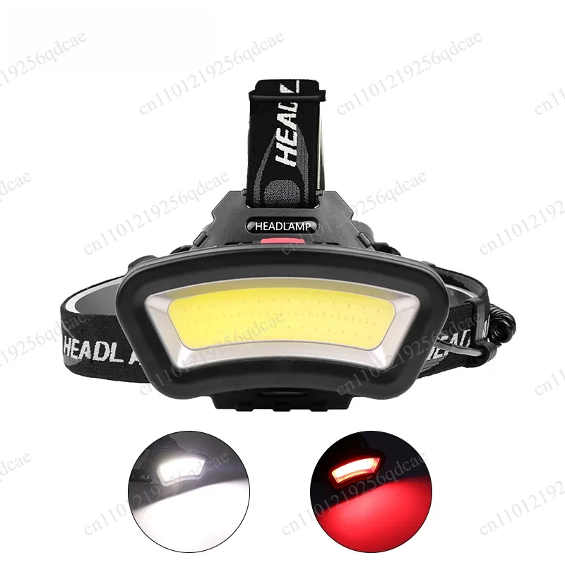 Led Strong Light High Brightness Headlight Fishing Repair Running Cob Headlight Usb Charging Pan HeadLamp Four Adjustable Levels