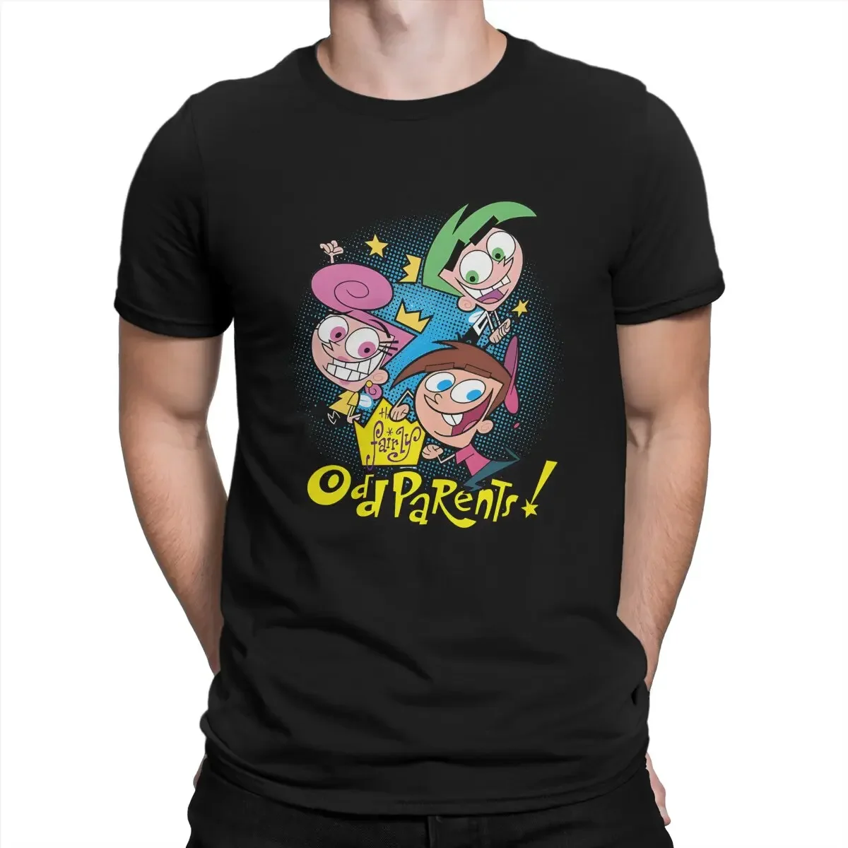 A group of three people Unique TShirt The Fairly Oddparents Casual T Shirt Summer Stuff For Men Women