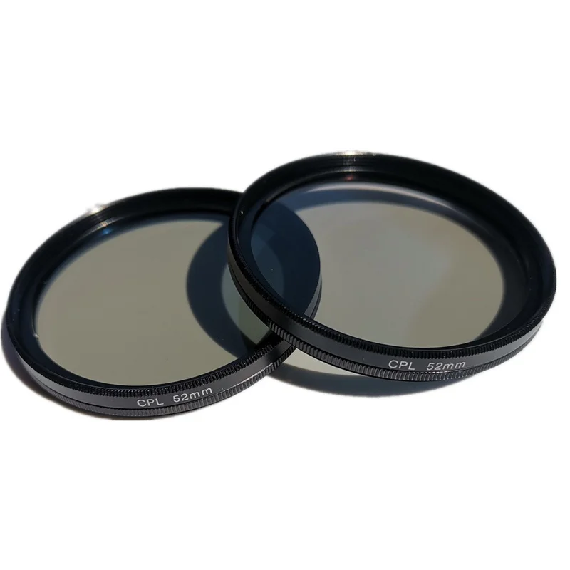 Universal Professional 52mm CPL No Reflections Filter Circular Polarizer Camera Lens with Phone Clip for iPhone Huawei Samsung