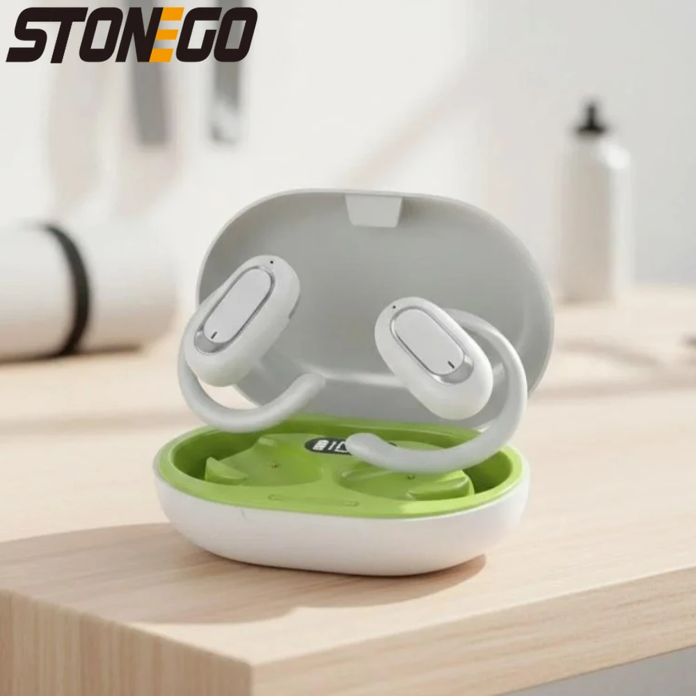 

Беспроводные наушники Open Ear Bluetooth 5.3 с 3D-звуком, USB-зарядкой, водонепроницаемостью IPX5, для спорта, с длительным временем автономной работы