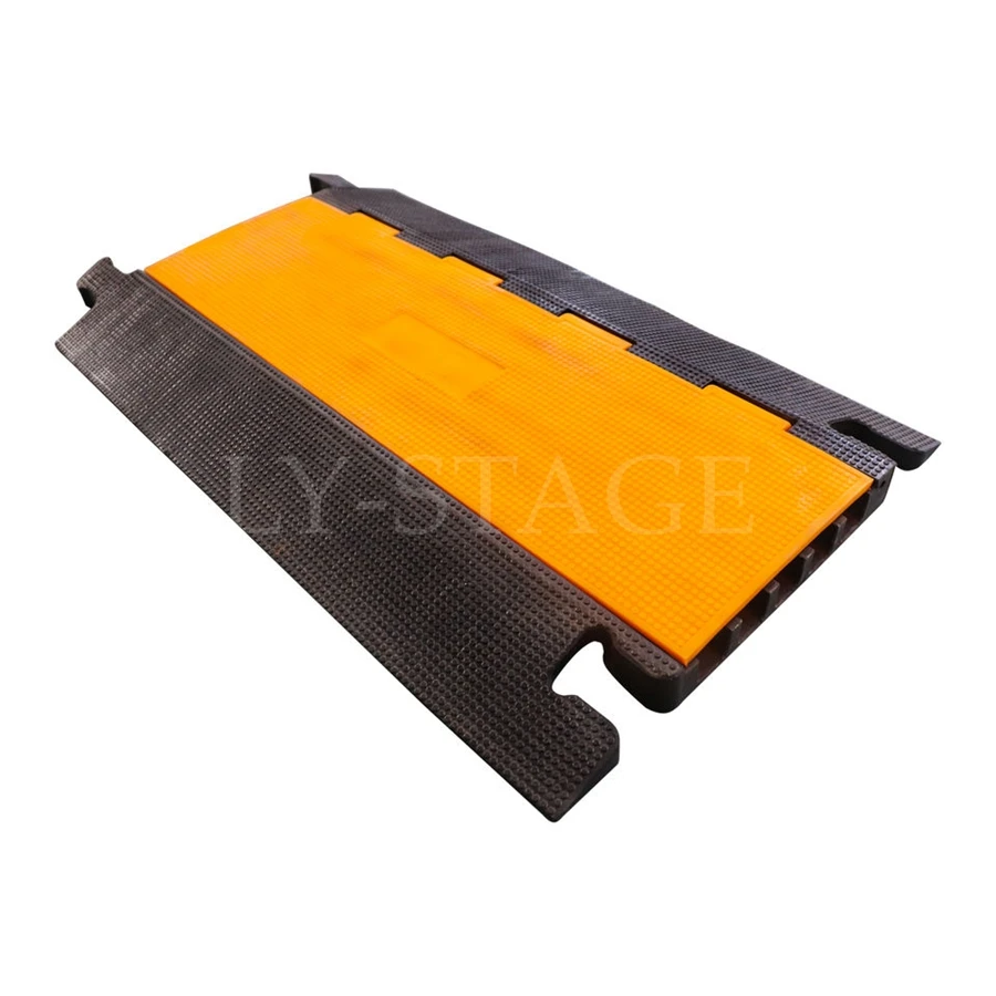 

High Quality 5 Channel Pvc Ramp Rubber Protector Cable Cross Defender