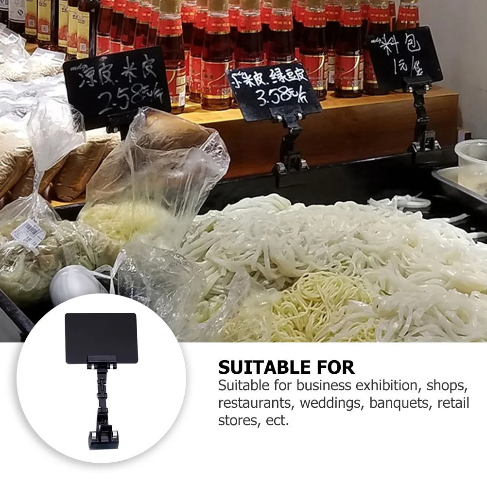 

Fruit Price Tag Display Stand Clip Label Holder Durable Safe Long Use Practical Supermarkets Advertising Number