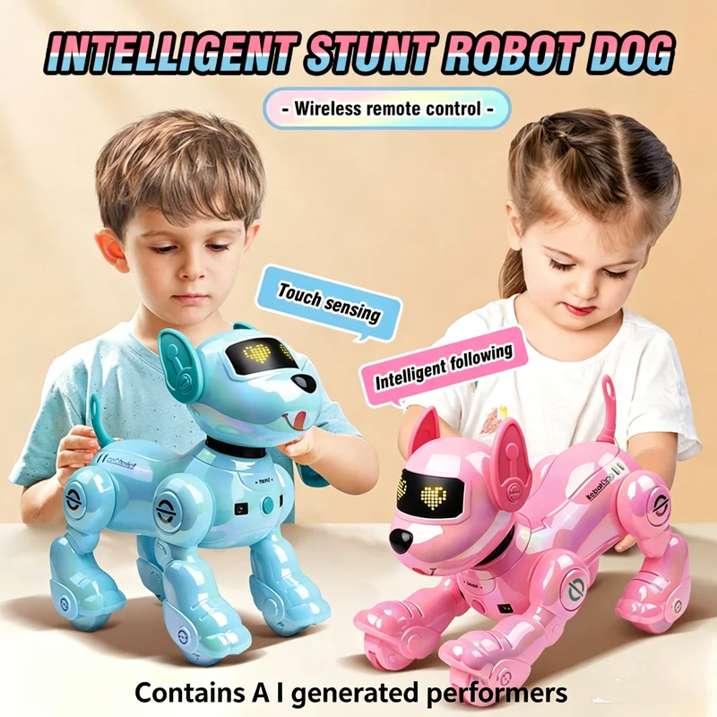 robot-chien-telecommande-jouet-electronique-intelligent-avec-telecommande-infrarouge-chant-et-programmation-cadeaux-de-noel-et-d'anniversaire