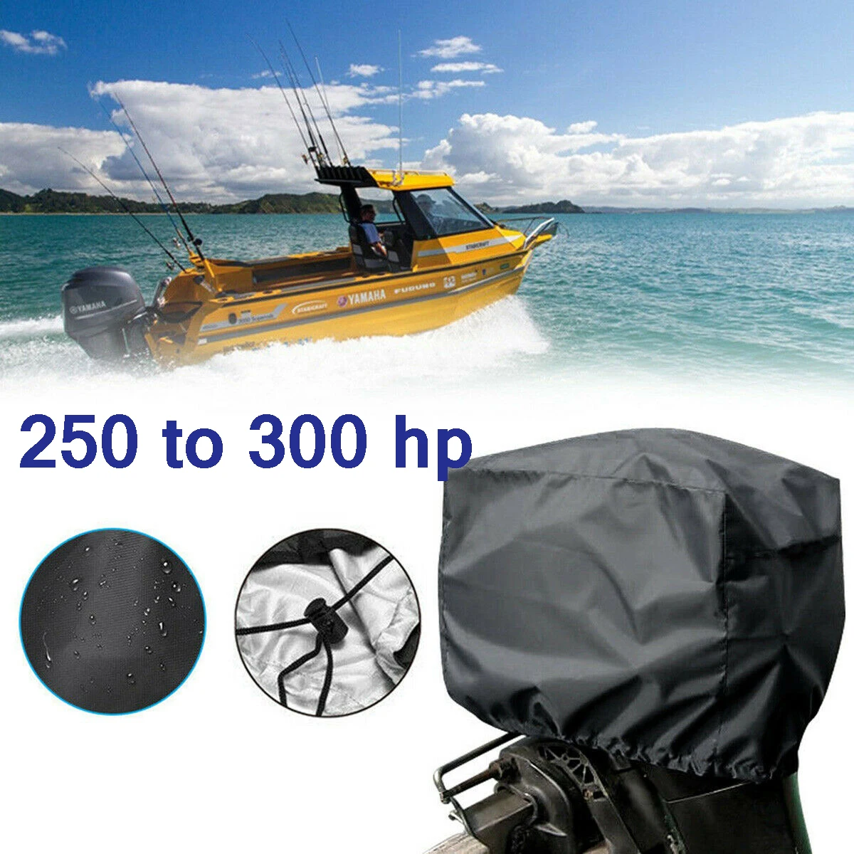 

Чехол для лодочного мотора, водонепроницаемый и солнцезащитный, для морских судов и лодок