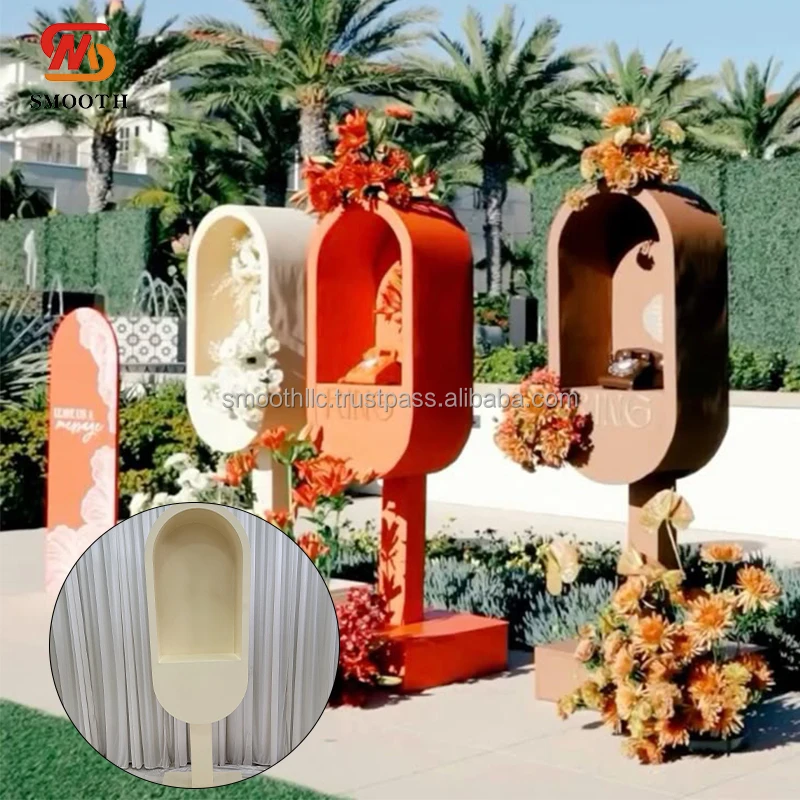 

SMOOTH Hot Sales Wedding Birthday Party Telephone Booth Stand 6ft Customized Color Size Telephone booth