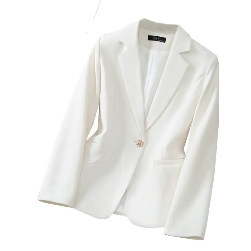 Abito da donna bianco su misura Jaet primavera 2024 slim fit ort Sle Ele Personali di piccole dimensioni Faionable