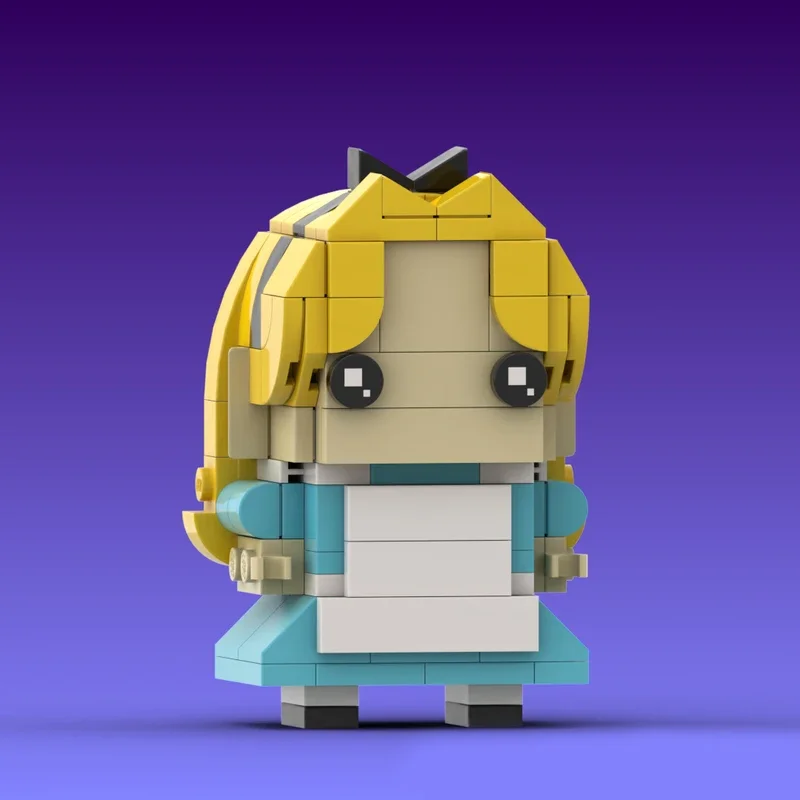 MOC Classic Movie Rick White Rabbit,Mr. Brickheadz-Collection de figurines de dessin animé pour enfants, blocs de construction, chapeau, pilier anthracite, cadeau jouet