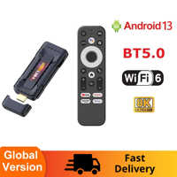 Mini TV Stick Android 13 Smart Android TV 8K HDR10+ WIFI6 RK3528 BT5.0 4GB 16GB 32GB Voice Remote Home Media Player Android13
