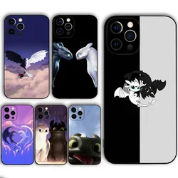 Cartoon T-Toothless  Phone Case  For IPHONE 15,13,14,12,Mini ,11, Xr, X ,Xs Pro Max 8, 7 Plus Back Cover