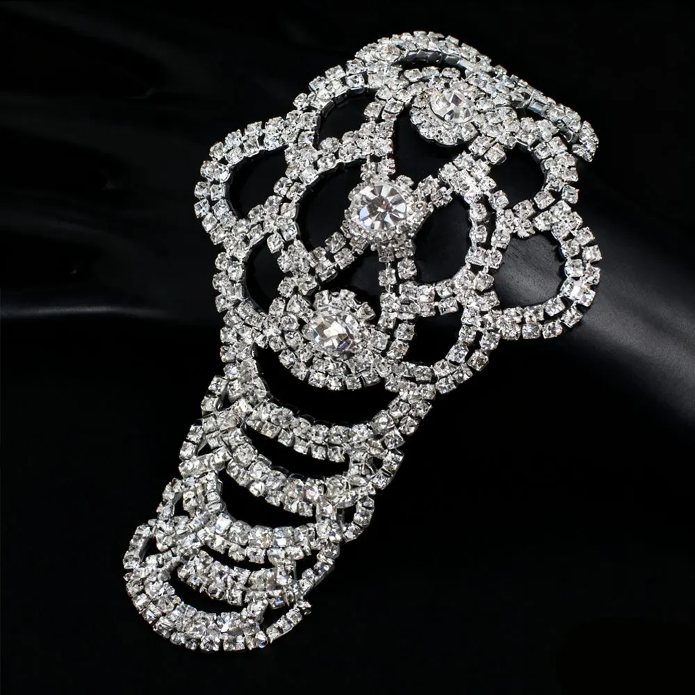 

1 PCS High-Shine Full-Rhinestone Belt Decoration Piece Crystal Dual-Use Brooch Gown Styling Highlight Accessory