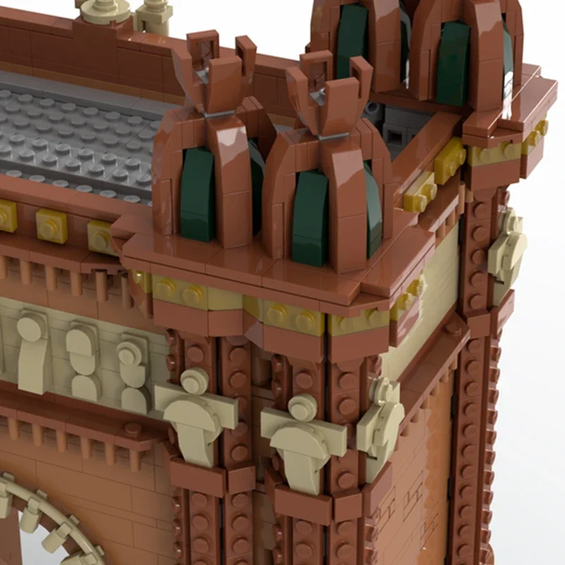 Stad Straat Uitzicht Model Moc Gebouw Bakstenen Barcelona Monument Technologie Modulaire Blokken Geschenken Kerst Speelgoed Diy Sets Assemblage