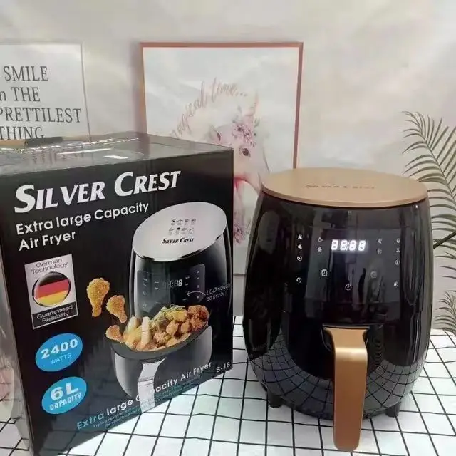 In Stock 6L Multifunctional air Fryer Oven Electric Pizza Sliver crest Air Fryer Oven Making Machine Fryer