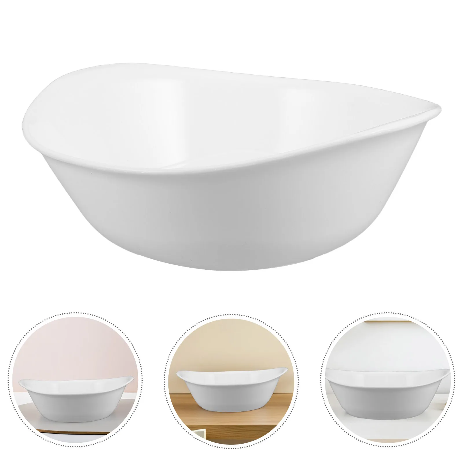 

Salon Wash Bowl Portable Lightweight Acrylic Face Cleansing Basin Multifunctional Small Tub for Bathroom Kitchen Travel Camping