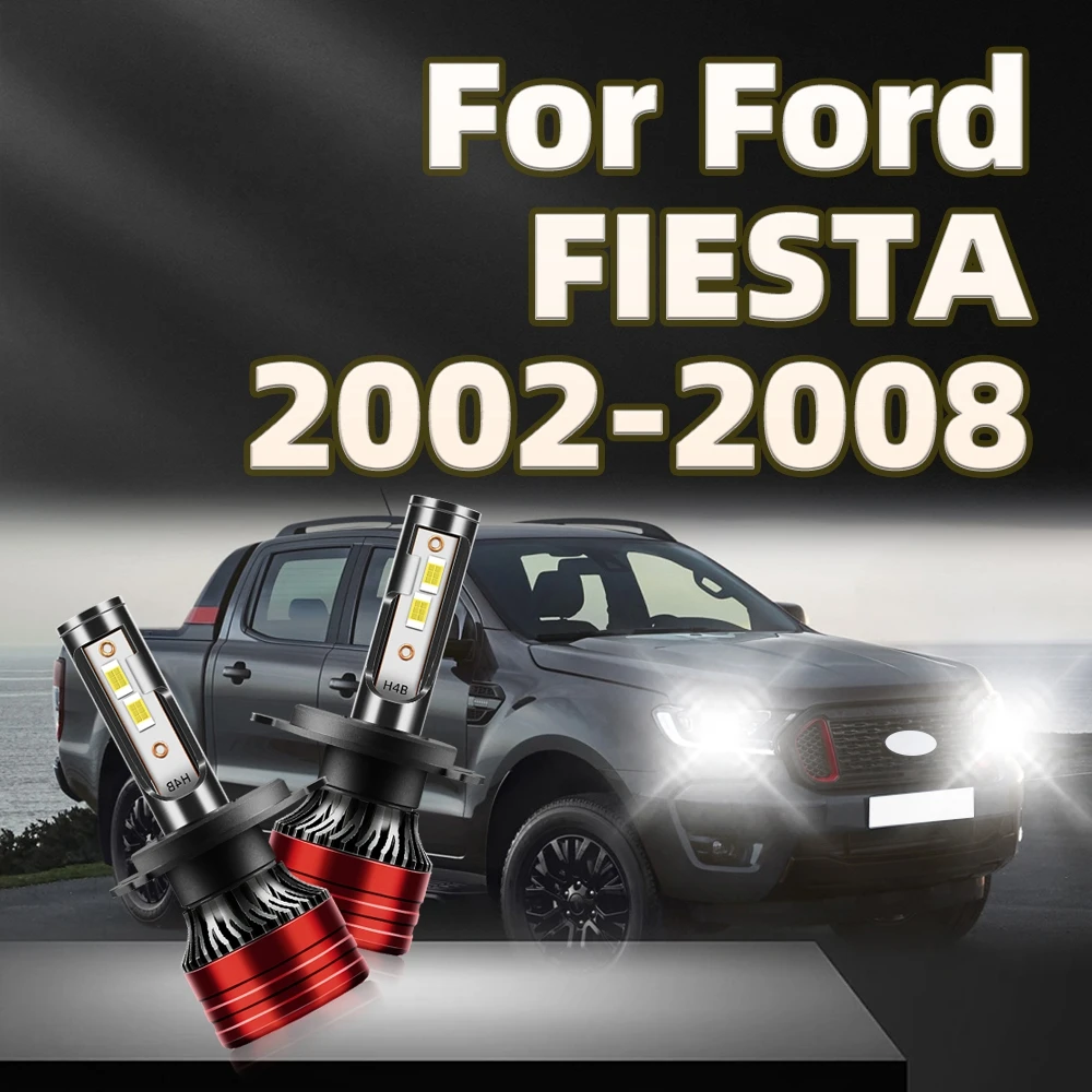 

2Pcs 30000LM Car Headlight Bulbs LED 6000K 3570 CSP Chip Lamp For Ford FIESTA 2002 2003 2004 2005 2006 2007 2008