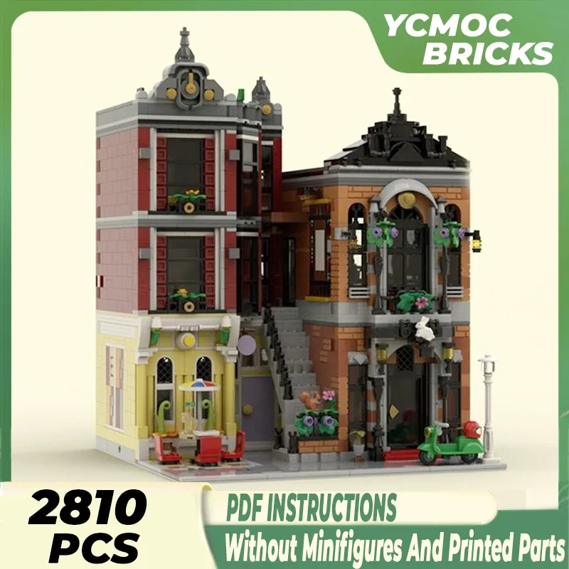 City Street View Model Moc Building Bricks Downtown Magical Shop Technology Modular Blocks Gift Christmas Toys DIY Sets Assembly