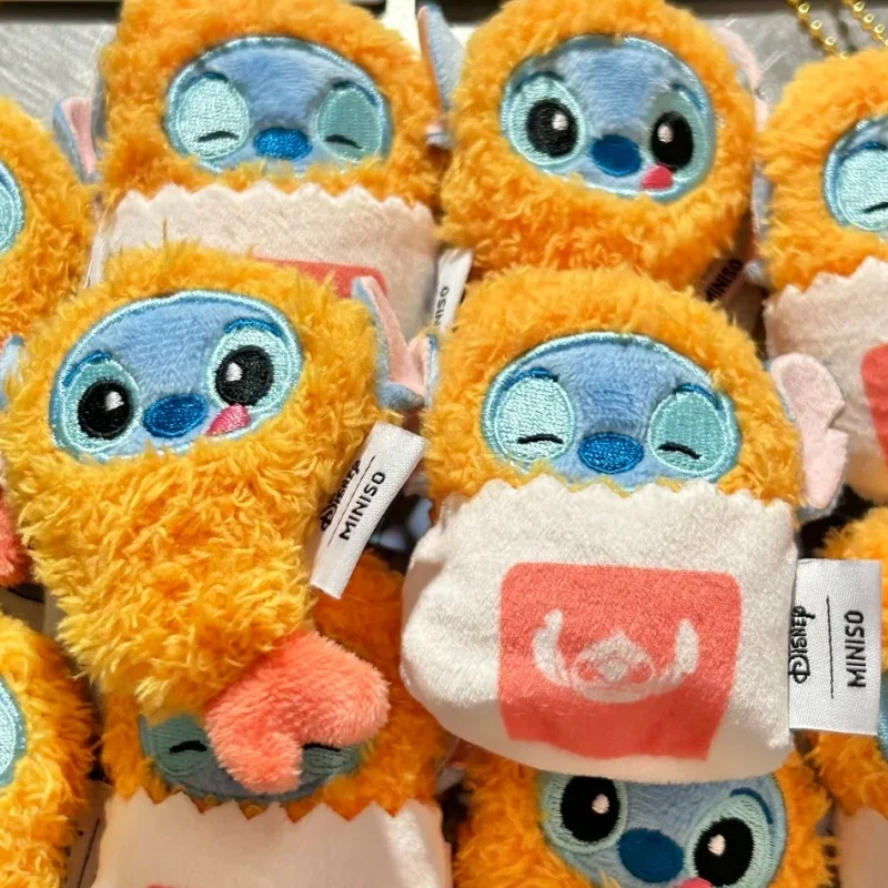 حقيقية الكرتون غرزة الروبيان المقلي أفخم المفاتيح قلادة الكرتون Kawaii دمية على ظهره معلقة حلية ديكور لعبة هدية لطيف