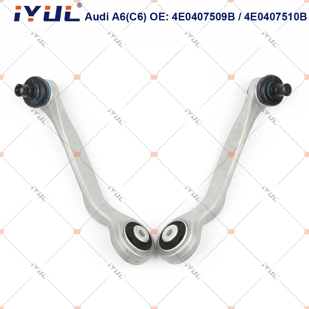 

IYUL A Pair Front Upper Suspension Control Arm Curve For Audi A6 4F2 4FH 4F5 A6L C6 A8 VW Phaeton 3D2 4E0407509B 4E0407510B