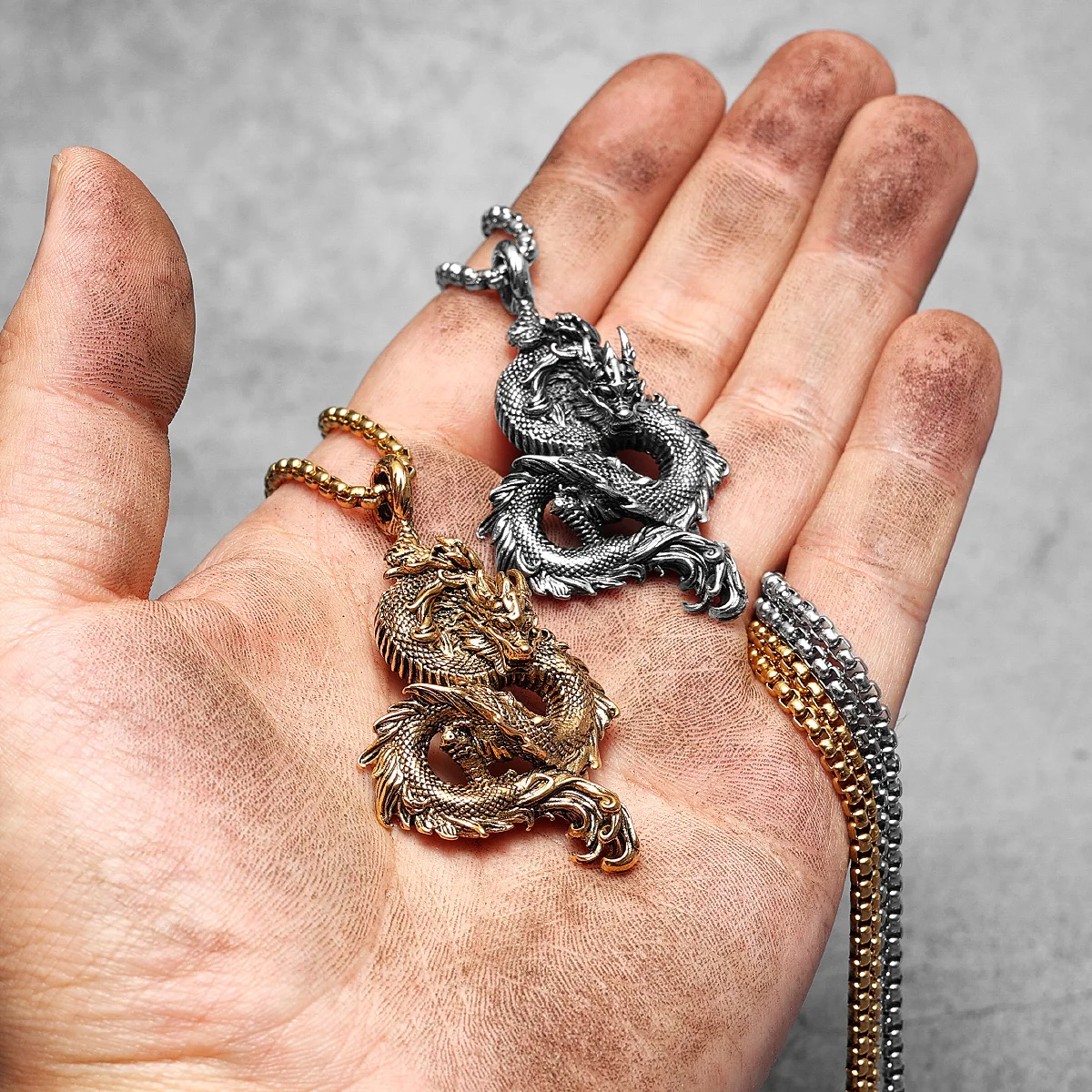 Dragon Unique New In Men Necklaces With Pendant Stainless Steel Jewelry For Male Women Punk Hip Hop Accessories Gifts Wholesale