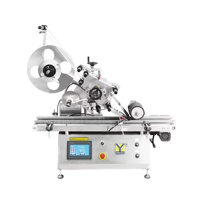 MT-160A Desktop Pouch Bags Labeling Machine Automatic Ziplock Stand-up Bag Flat Surface Pouch Applicator with Paging Machine