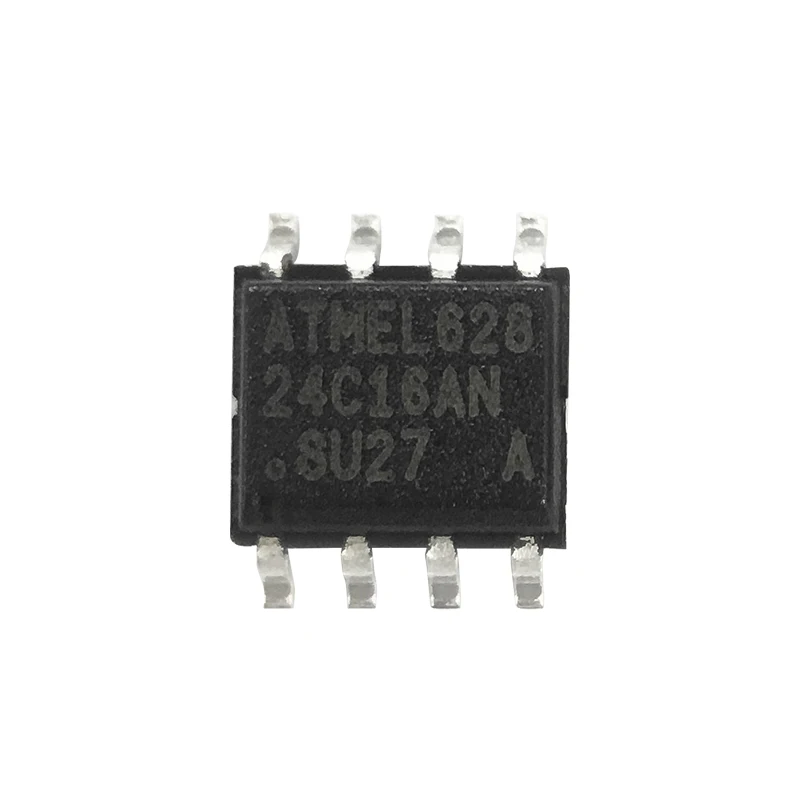 AT24C16AN-10SU-2.7 EEPROM, 2KX8, Série, CMOS, PDSO8, 0.150 POUCES, VERT, STIQUE sur mesure, MS-012AA, SOIC-8