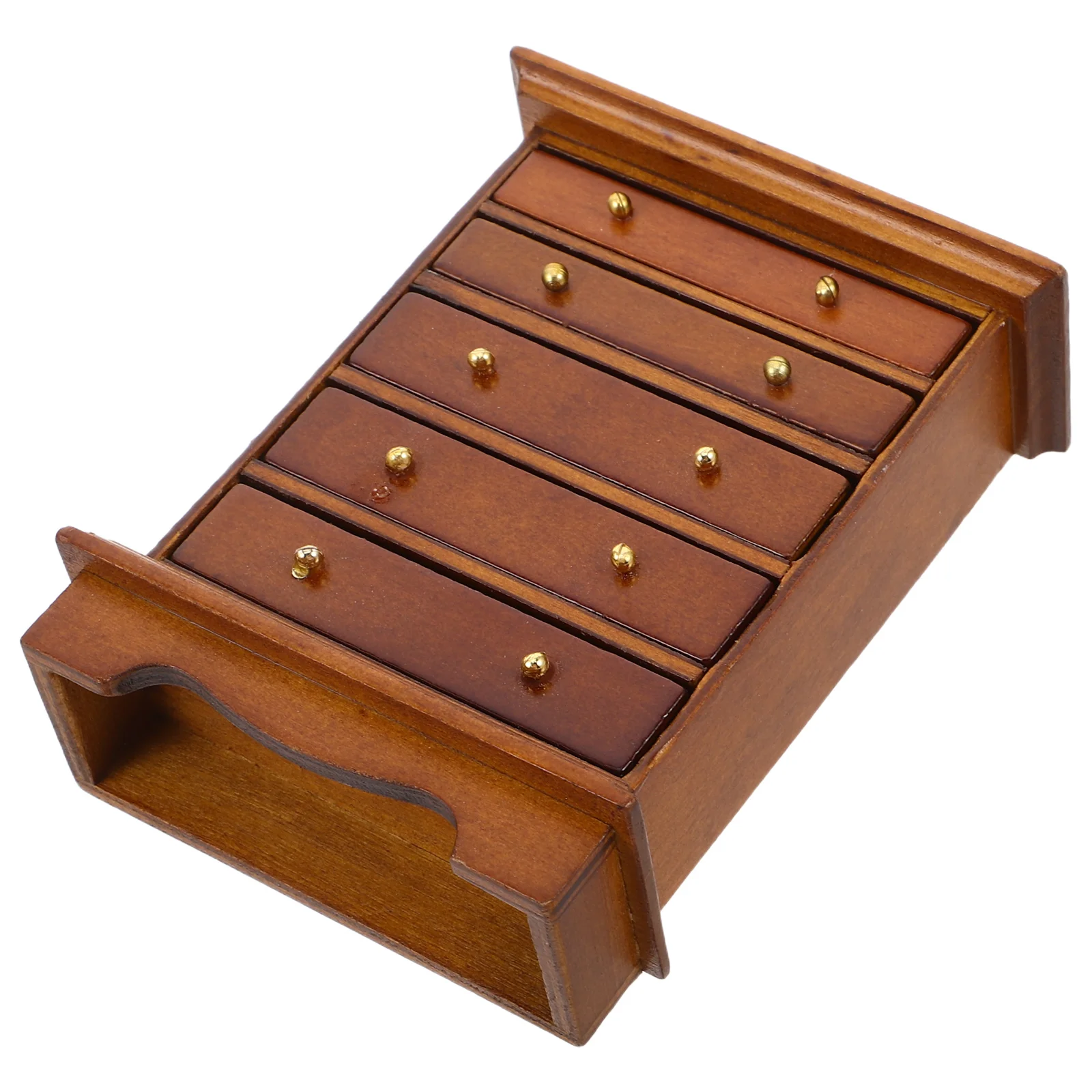 Mini móveis vintage de madeira, armário em miniatura para casa de bonecas, escala 1:12, marrom, mini gaiola de armazenamento, crianças, brincar, armário, casa de bonecas