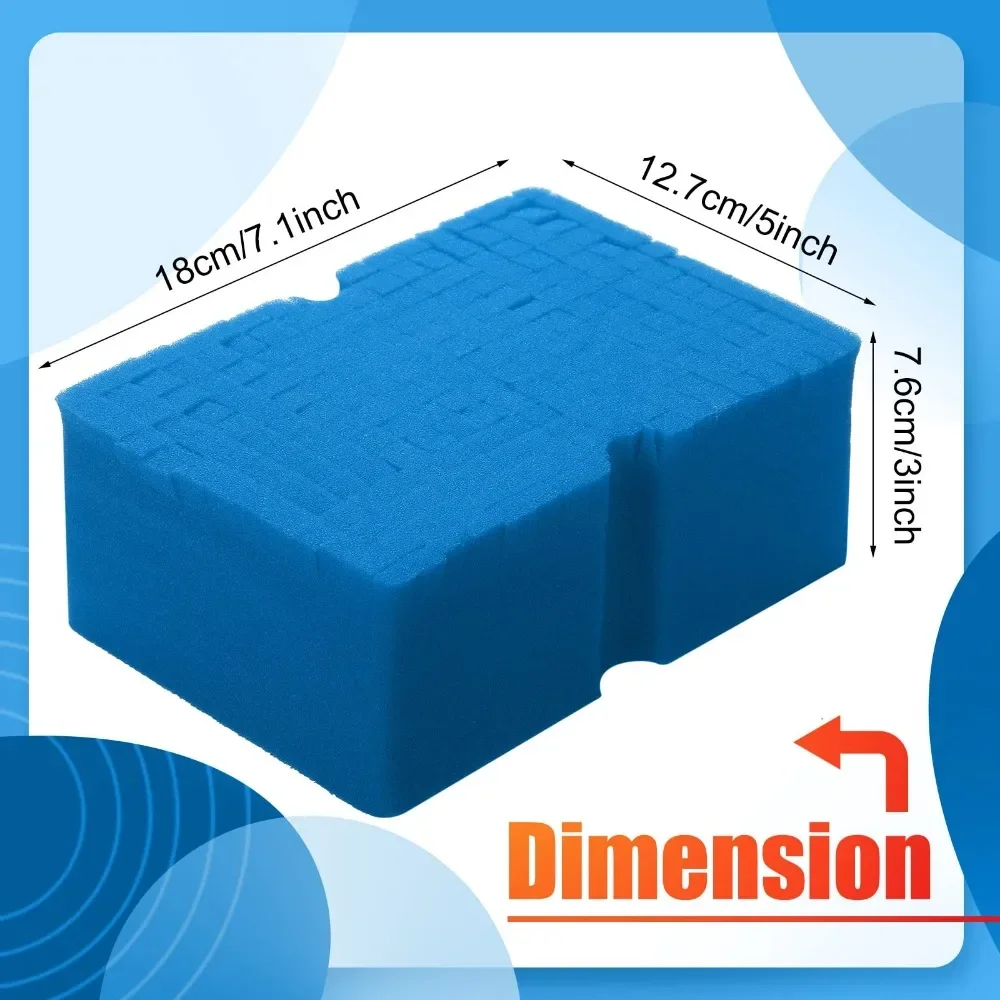 Car Wash Sponge Large Cross Cut Soft Foam Grid Super Absorbent Sponge Easy Grip Non Scratch Car Cleaning Tools Auto Accessories image 6
