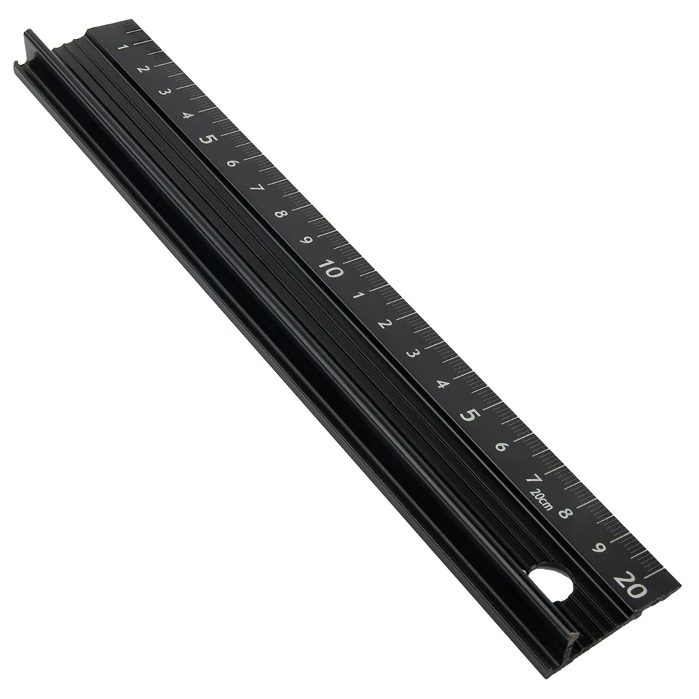 210x35x12.5mm/310x35x12.5mm Accessory Ruler Straight Ruler Multi-function Non-slip Parts Protective Woodworking