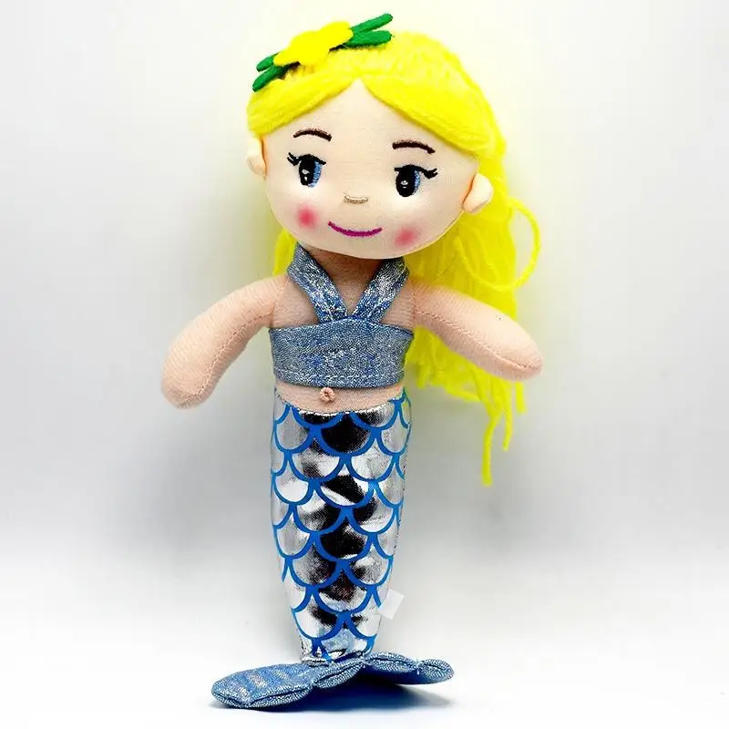 30cm Cartoon Mermaid Cloth Doll Nerdy Cute Stuffed Plush Toys Pillow Home Decor Children Surprise Holiday Gift Kid Girl Gift