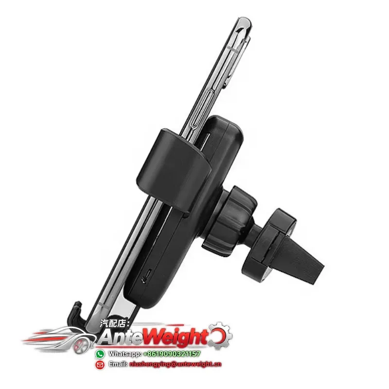 Gravity Car Phone Holder Wireless Charger QC3.0/PD3.0 Fast Charging Type-C Port Automatic Clamping Air Vent Mount Mobile Phone