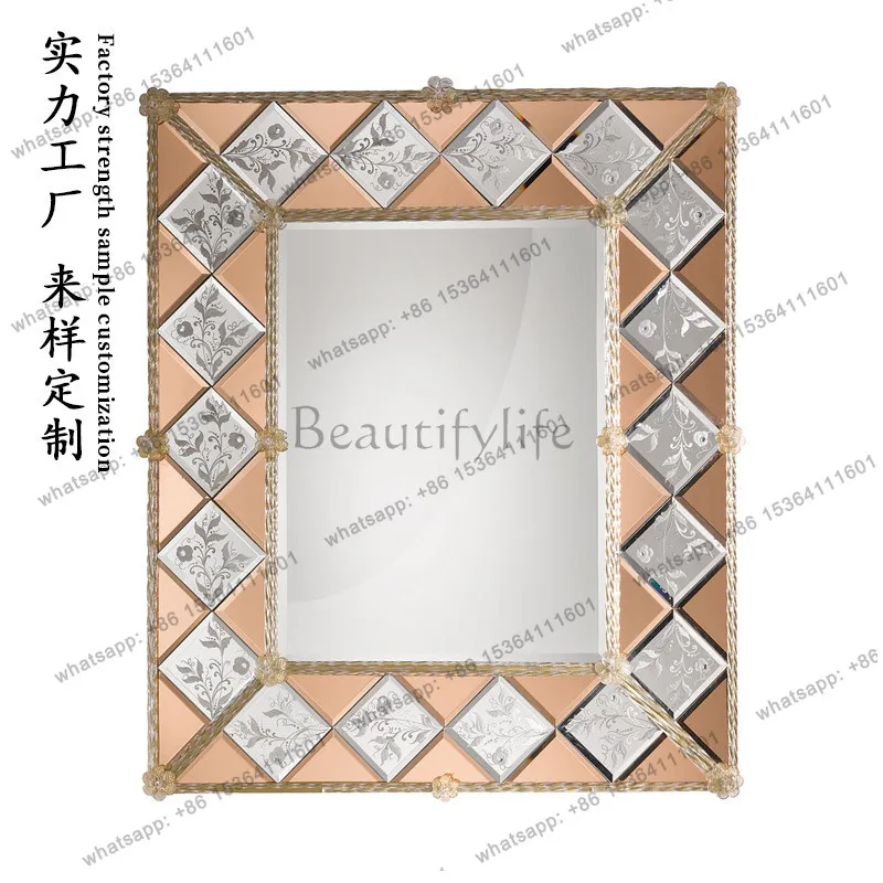 Wall mounted desktop vanity mirror, bathroom vanity decorating makeup mirror