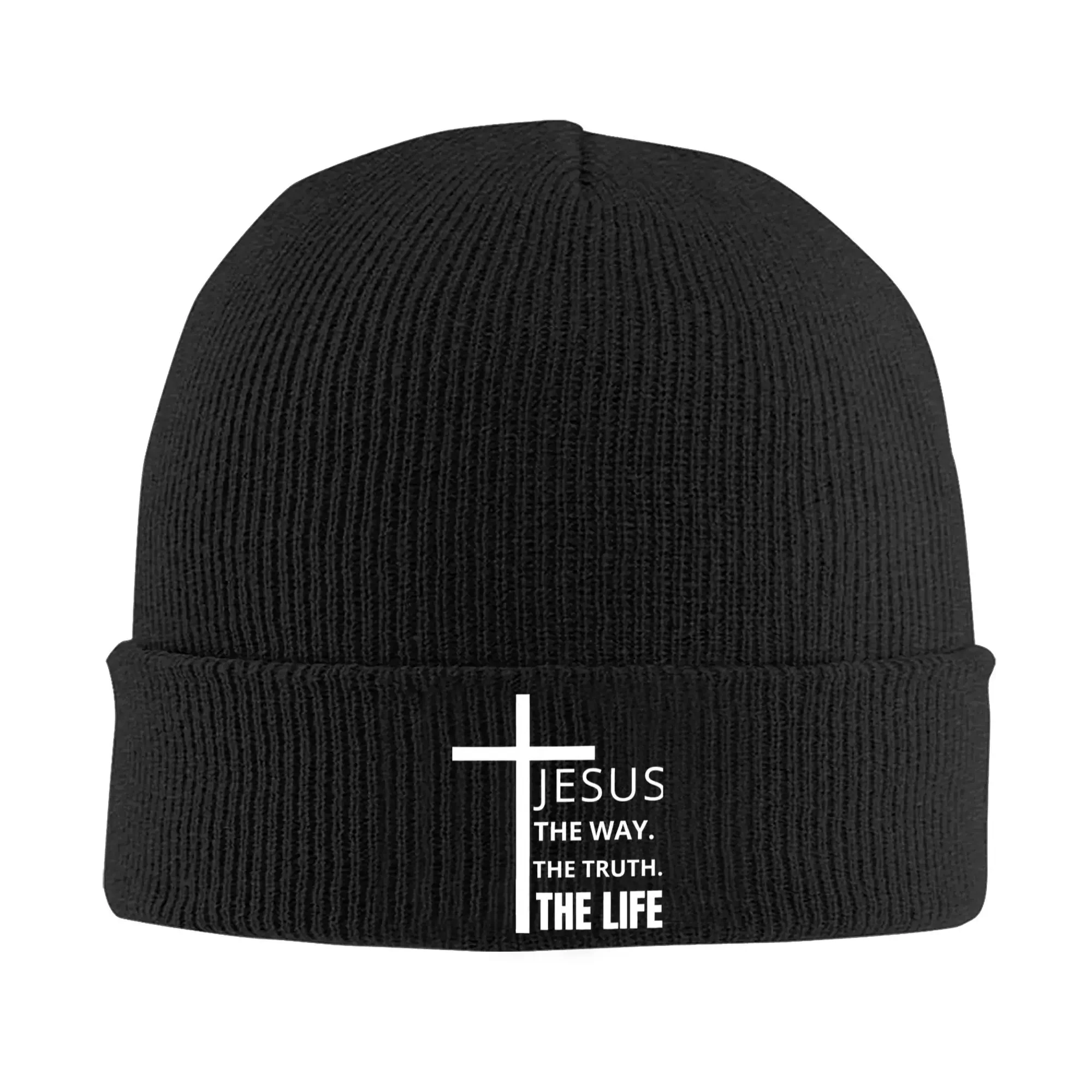 Jesus The Truth The Way The Life Knit Hat Beanie Winter Hats Warm Unisex  Color  Caps Men Women Gift