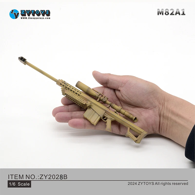 ZY2028 1/6 SCHAAL Barrett M82A1 Sniper Rifle Plastic Model voor 12 inch Actiefiguren Accessoires Soldaat Militaire Collectie