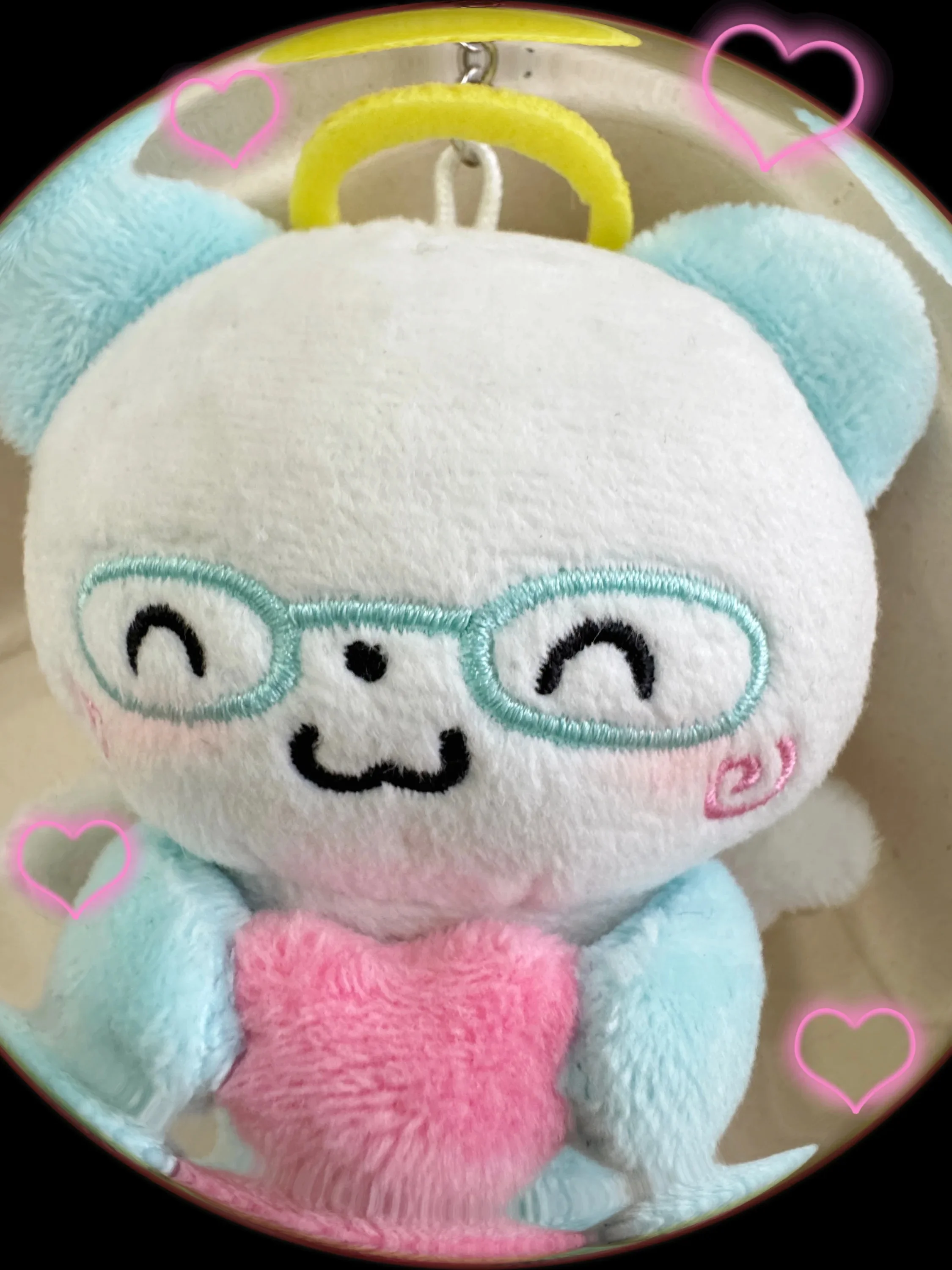 Original Angel Roll Panda Keychain Cute Doll Ancient Flavor Bag Pendant Key Holder Fashionable Accessory from China Basic Style