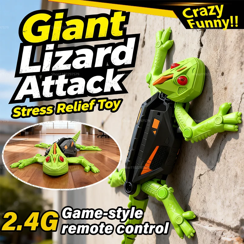 Intelligent Charging Wall Climbing Gecko Electric Remote Control Wall Climbing Toy Simulated Animal Model Boy Toy Christmas Gift