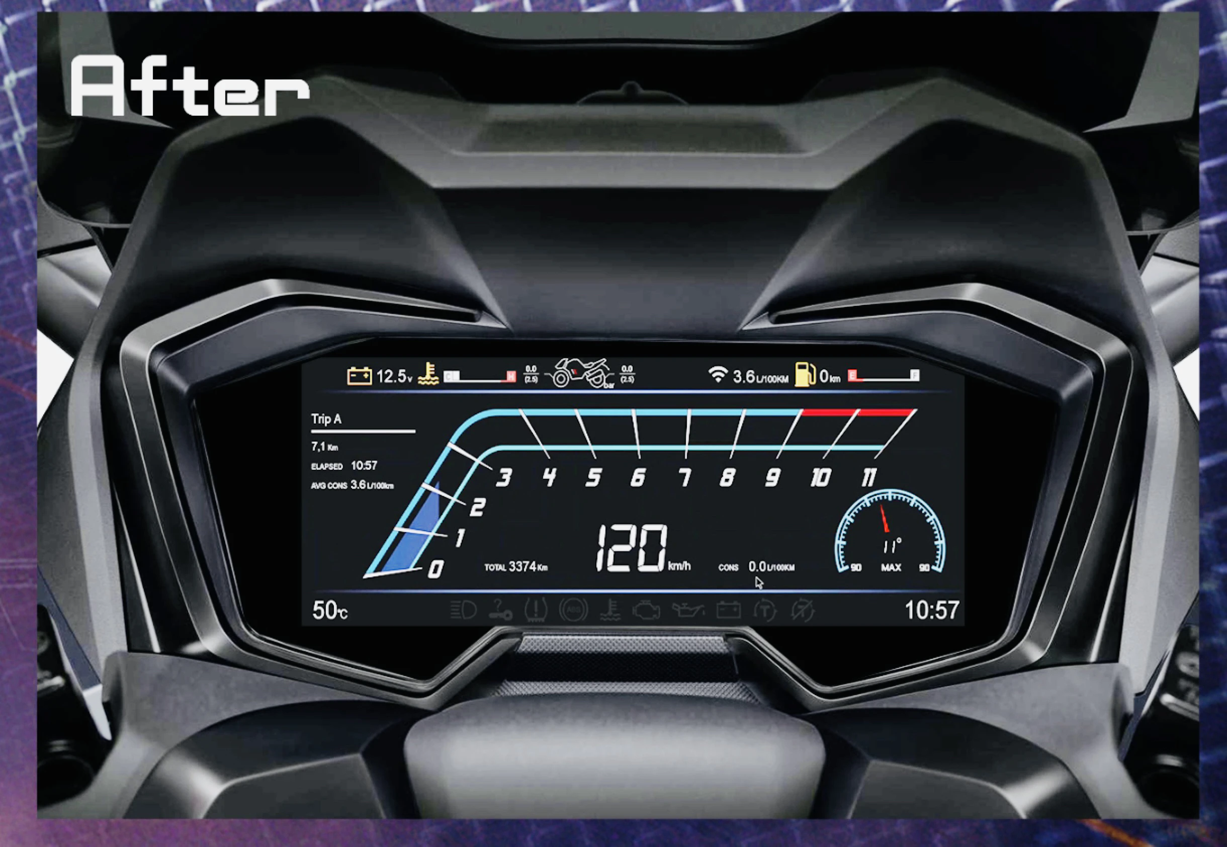

Suitable for 2018-2023 Honda Fosha 250/300/350 Smart LCD Meters