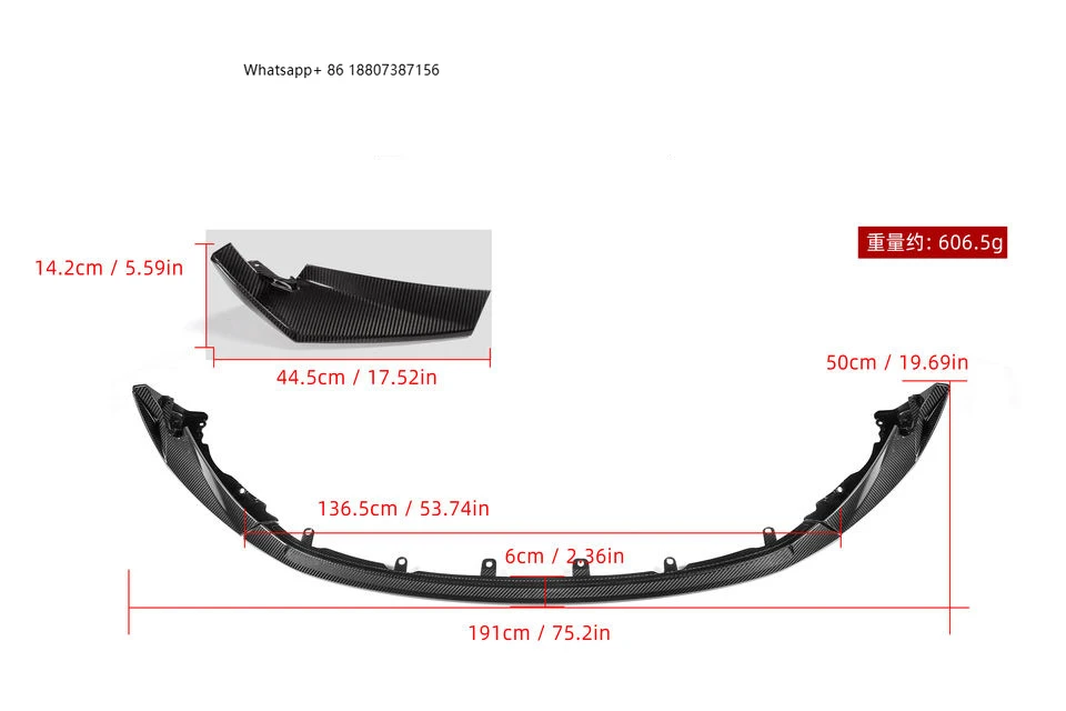 

CSL Style Dry Carbon Fiber Front Bumper Lips for G80 M3 G82 M4