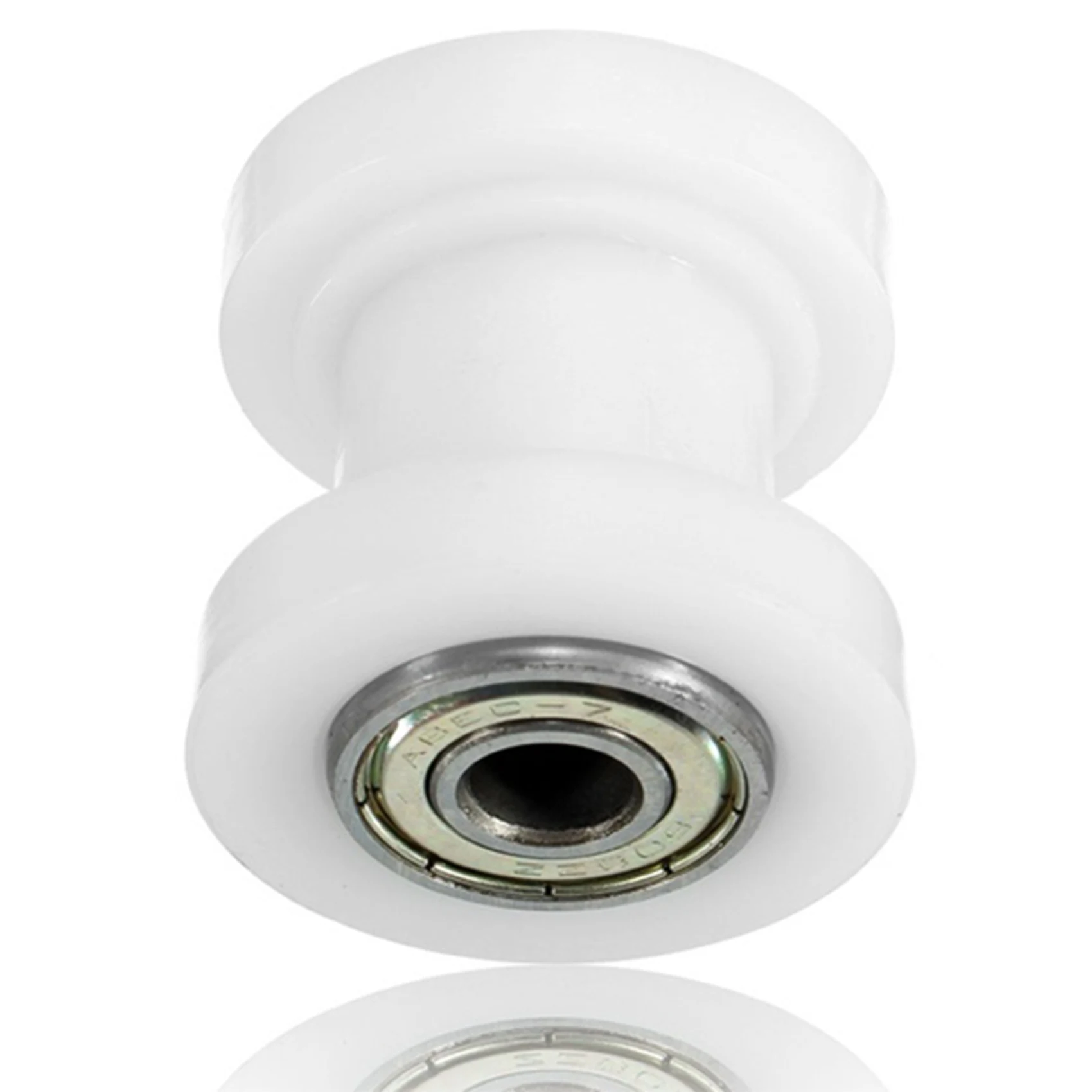 ODIES-4X Rueda rodante tensora de cadena de piñón guía de cadena de adaptación de motocicleta todoterreno adecuada para XR CRF KLX110 (blanco)