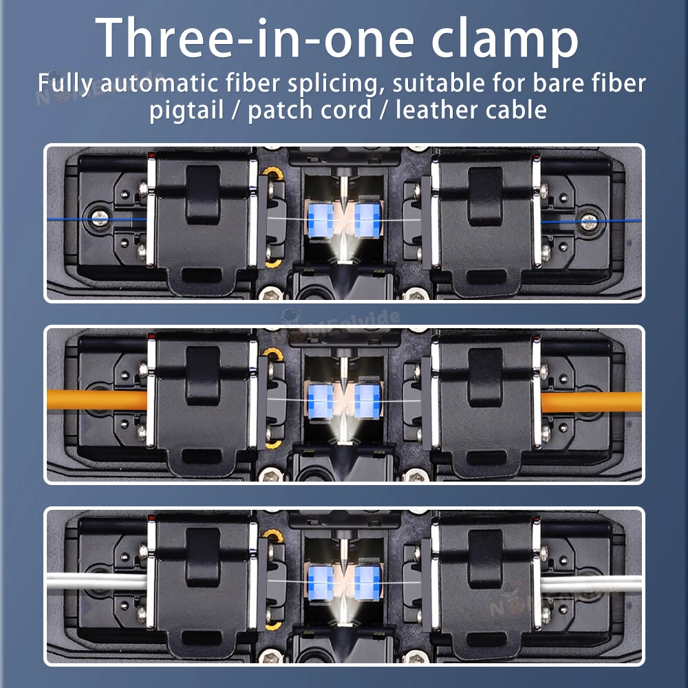 Optical Fusion Splicer FTTH Fiber Splicing Fully Automatic High-Precision Hot Melt Hine Full Set Multi-Language